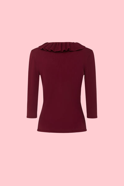 The Dark Cherry Mansfield Cardigan