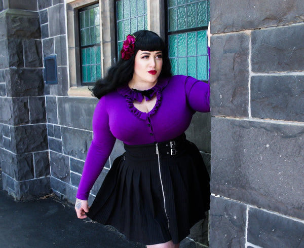The Dark Amethyst Mansfield Cardigan
