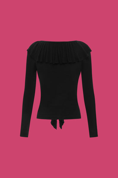 The Love Potion Cardigan in Noir