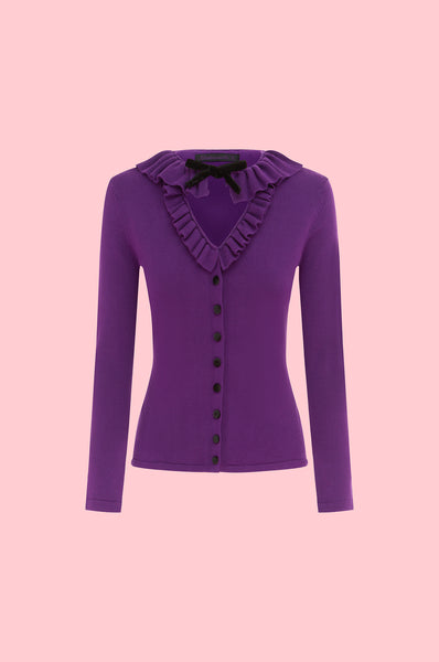 The Dark Amethyst Mansfield Cardigan